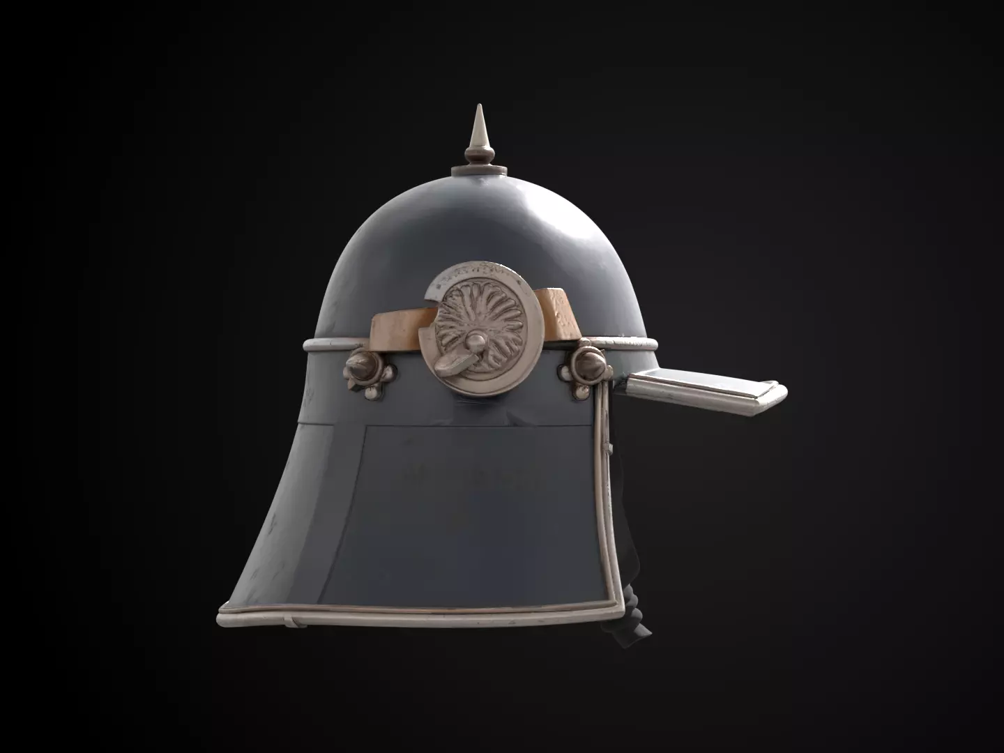 Stylized Samurai Helmet - Moonblade Kabuto Free 3D print model_3