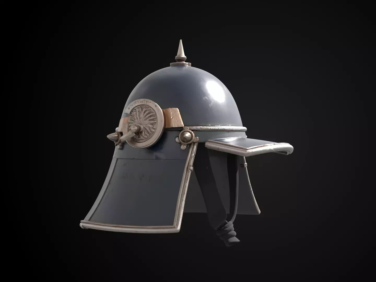 Stylized Samurai Helmet - Moonblade Kabuto Free 3D print model_2