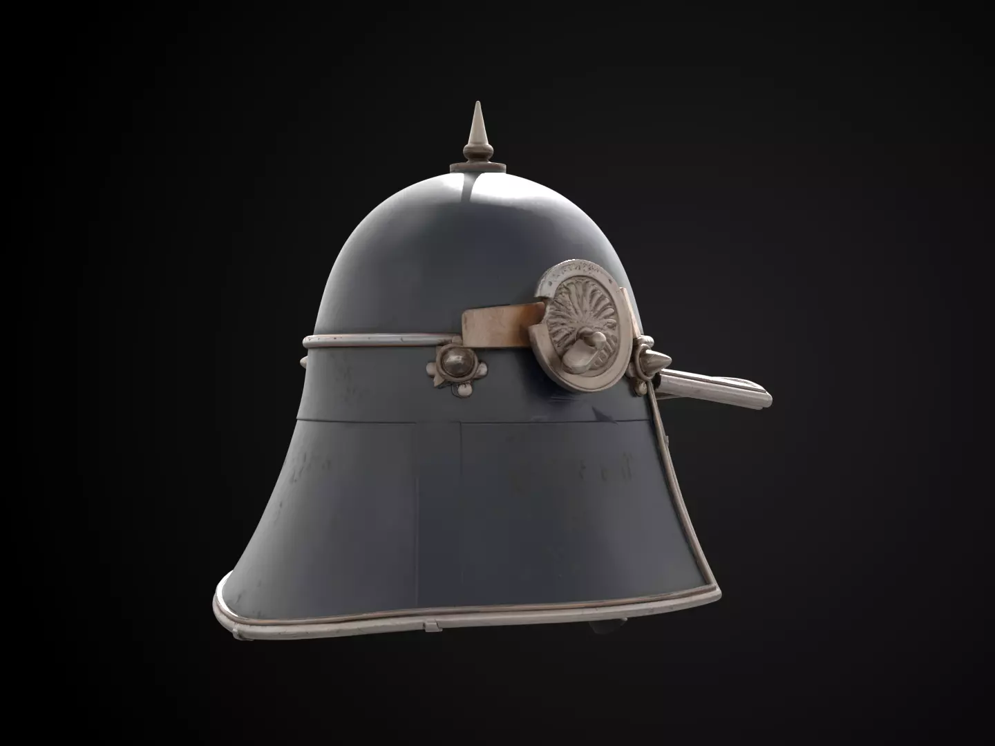 Stylized Samurai Helmet - Moonblade Kabuto Free 3D print model_4