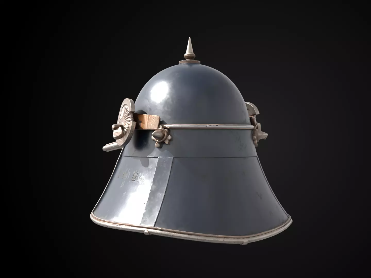 Stylized Samurai Helmet - Moonblade Kabuto Free 3D print model_7