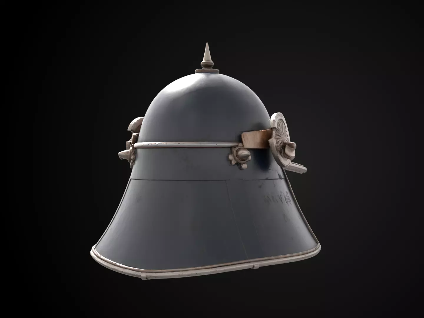 Stylized Samurai Helmet - Moonblade Kabuto Free 3D print model_5