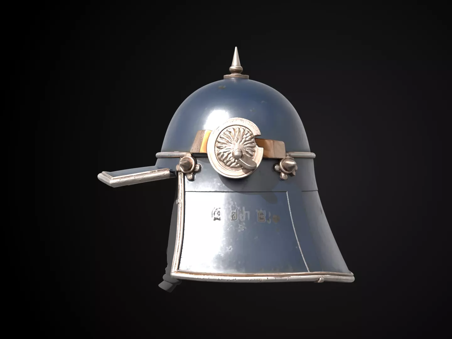 Stylized Samurai Helmet - Moonblade Kabuto Free 3D print model_9