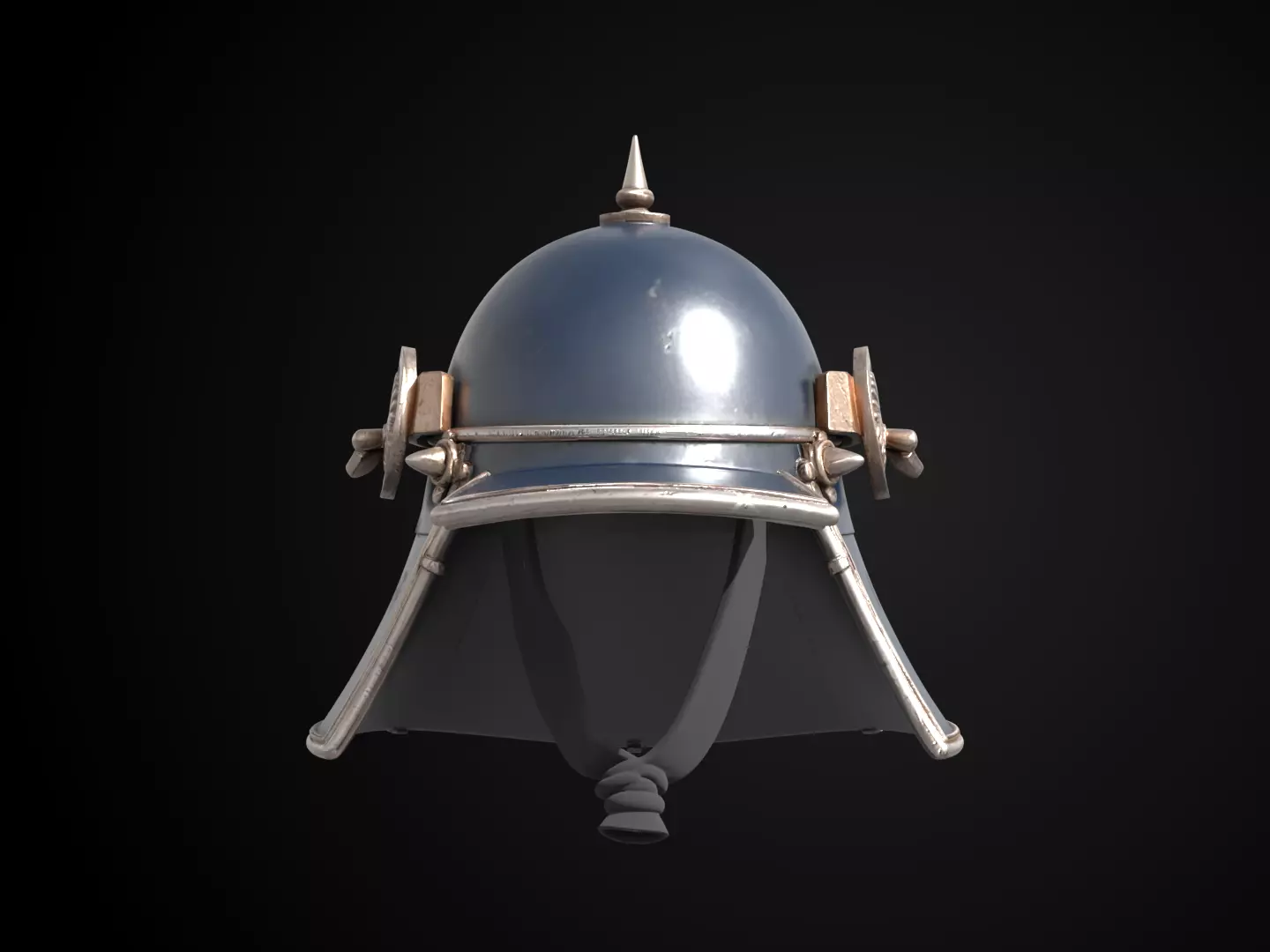 Stylized Samurai Helmet - Moonblade Kabuto Free 3D print model_12