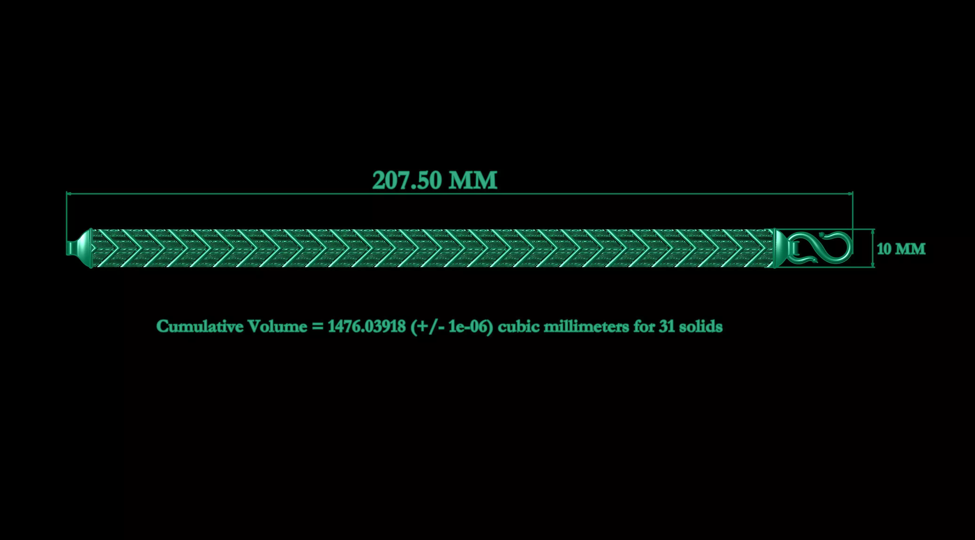 Chan Bracelet 001 3D print model_8