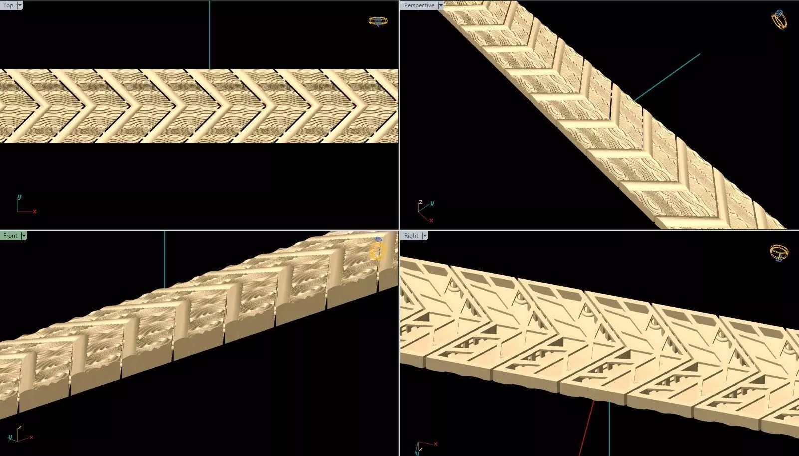 Chan Bracelet 001 3D print model_4