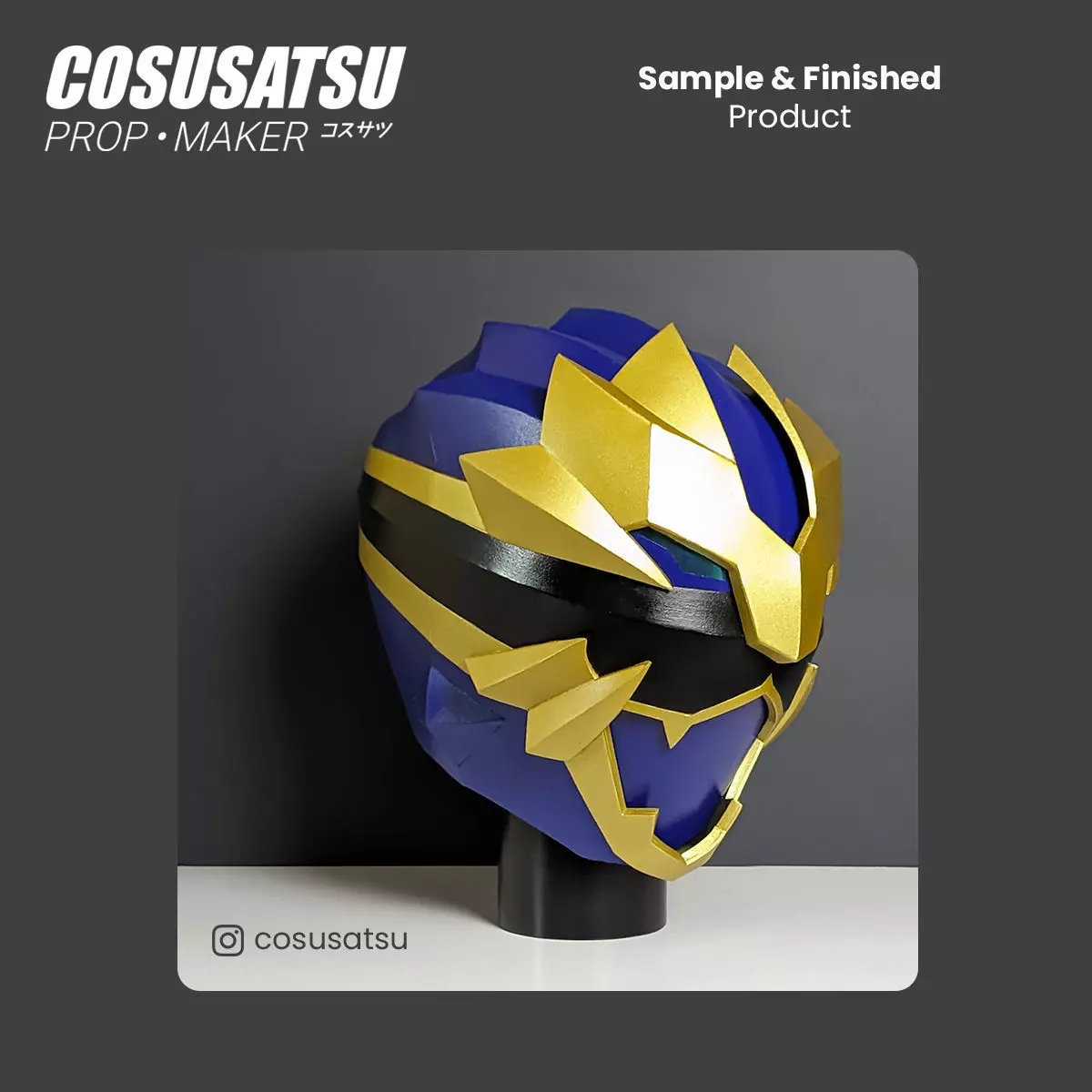 DIY Gozyuger Gozyu Leon Helmet EVA Foam Template 3D model_9