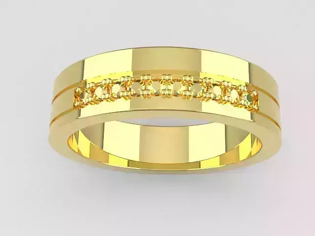 Wedding Ring with 40 Prongs 