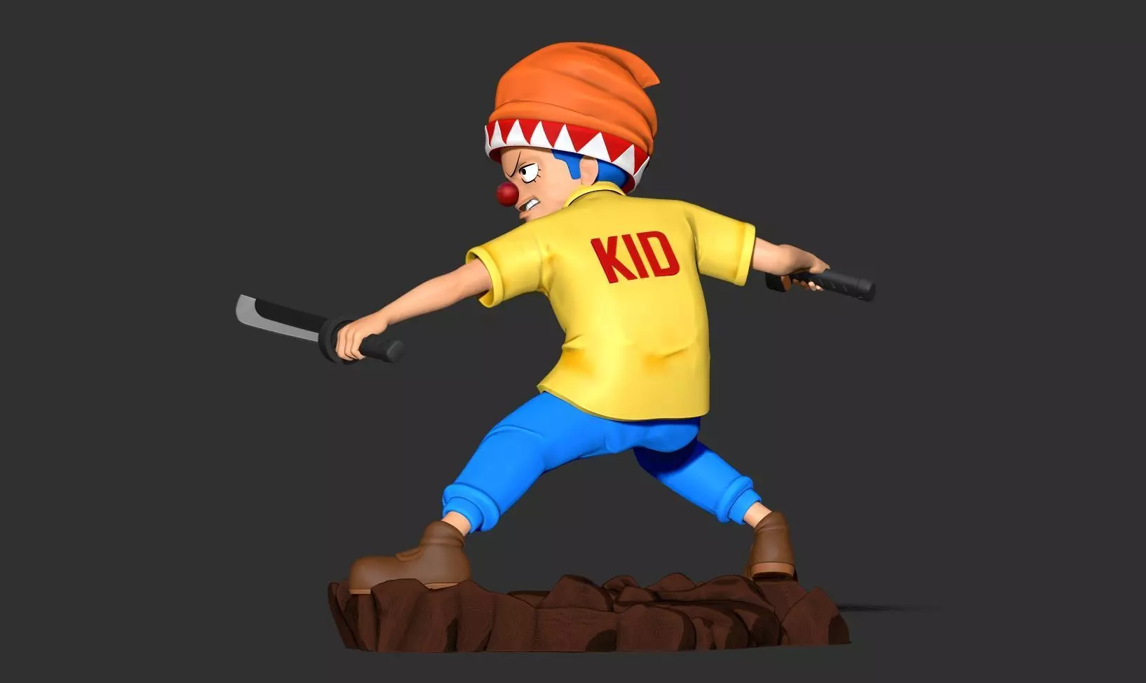 Kid Buggy - One Piece Fanart 3D print model_10