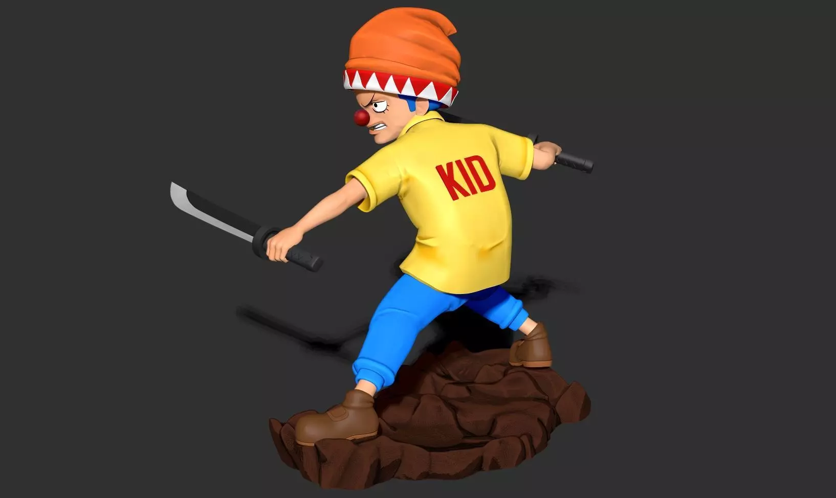 Kid Buggy - One Piece Fanart 3D print model_14