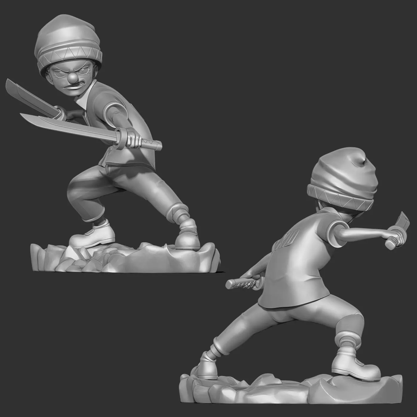 Kid Buggy - One Piece Fanart 3D print model_3