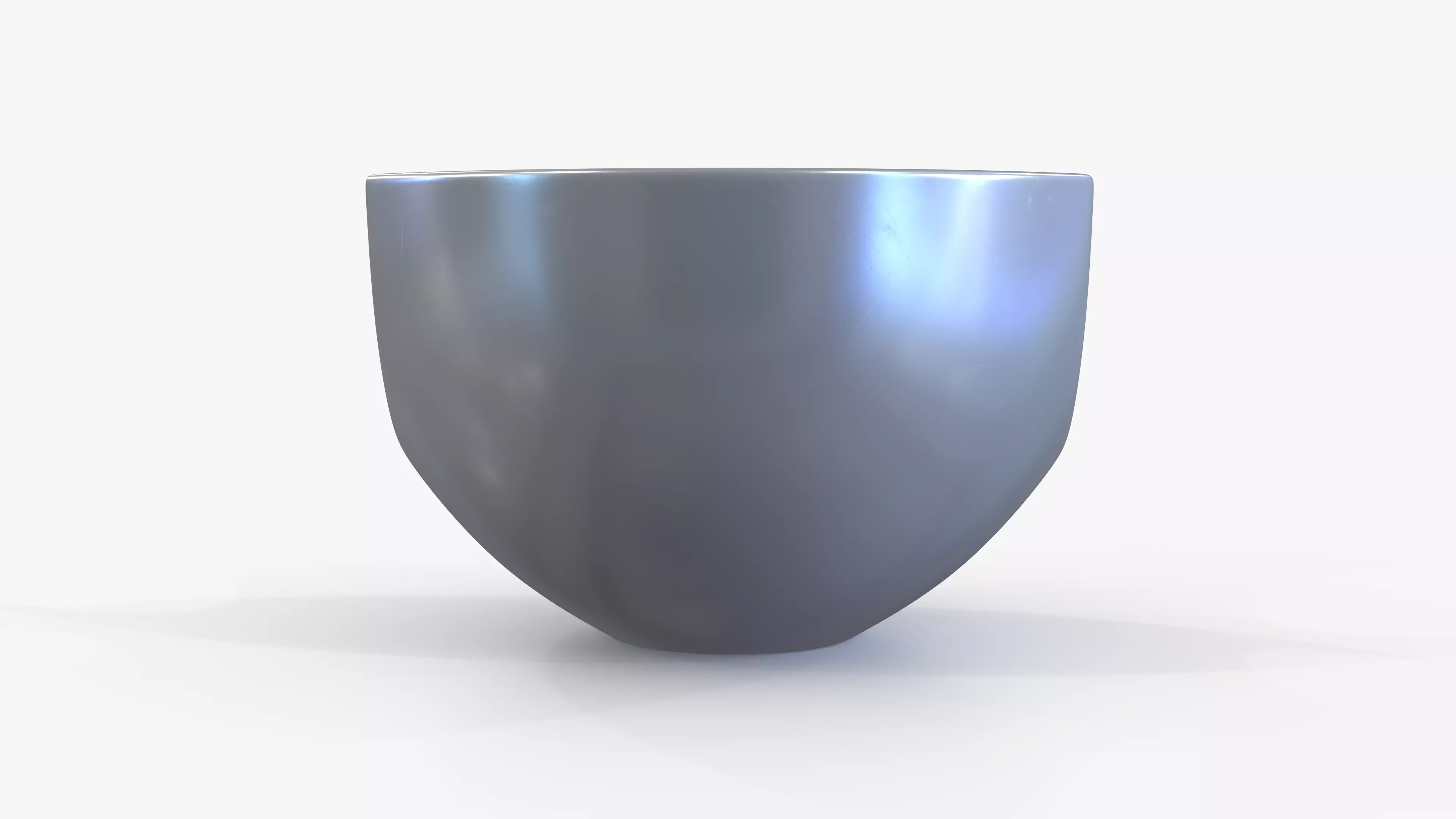 Bowl Chrome L Low-poly 3D model_4