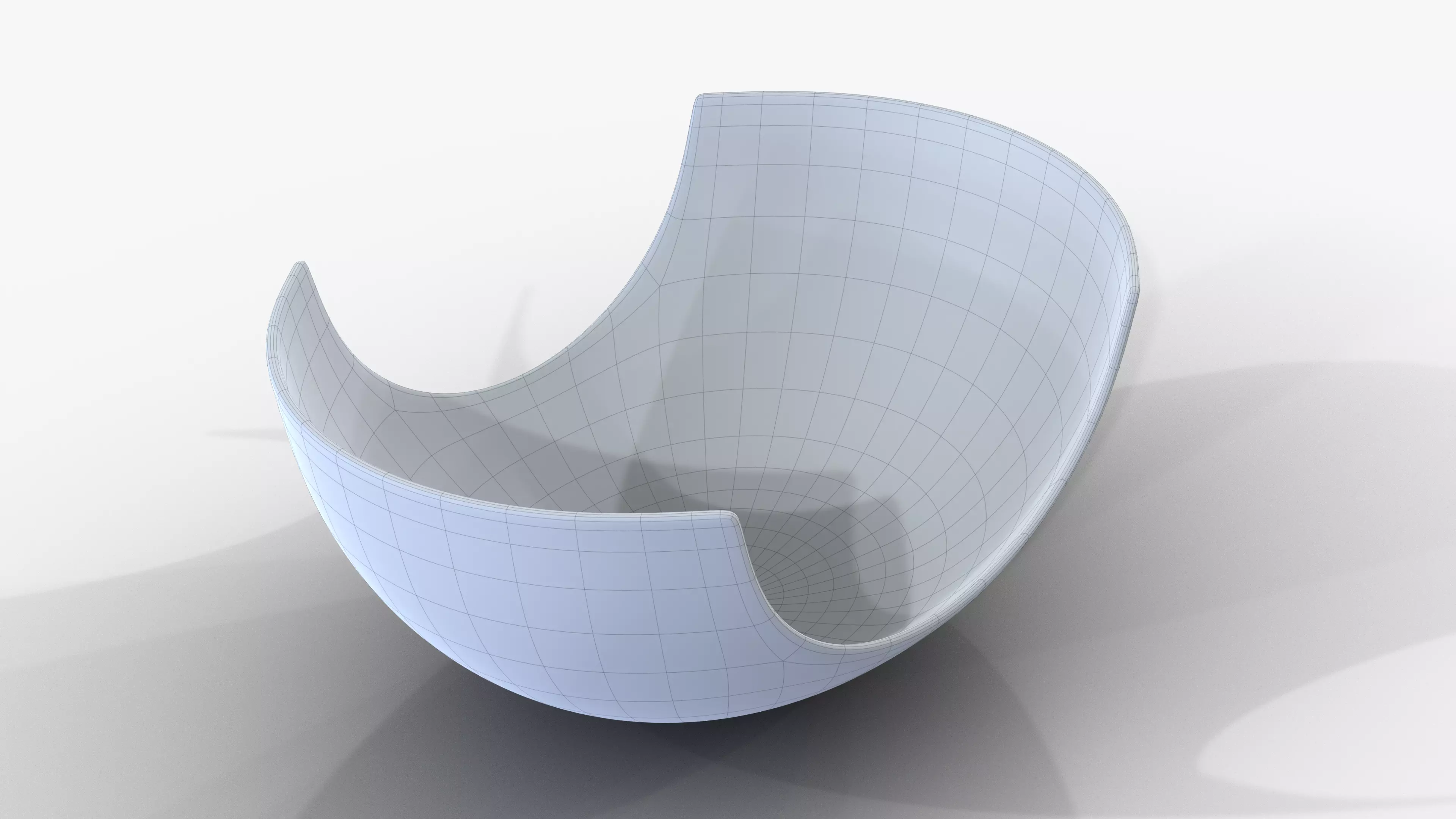 Bowl Chrome L Low-poly 3D model_8