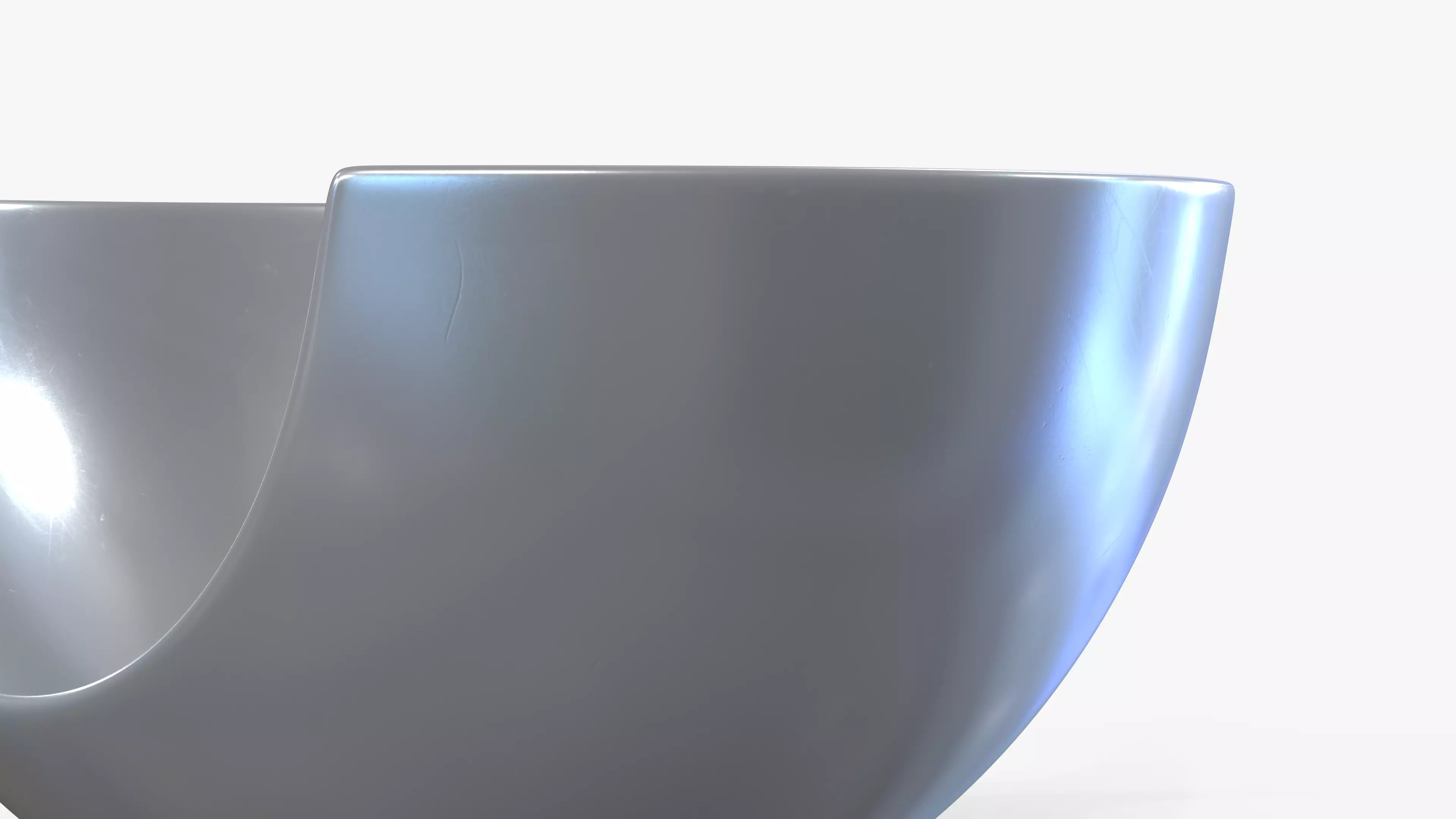 Bowl Chrome L Low-poly 3D model_5