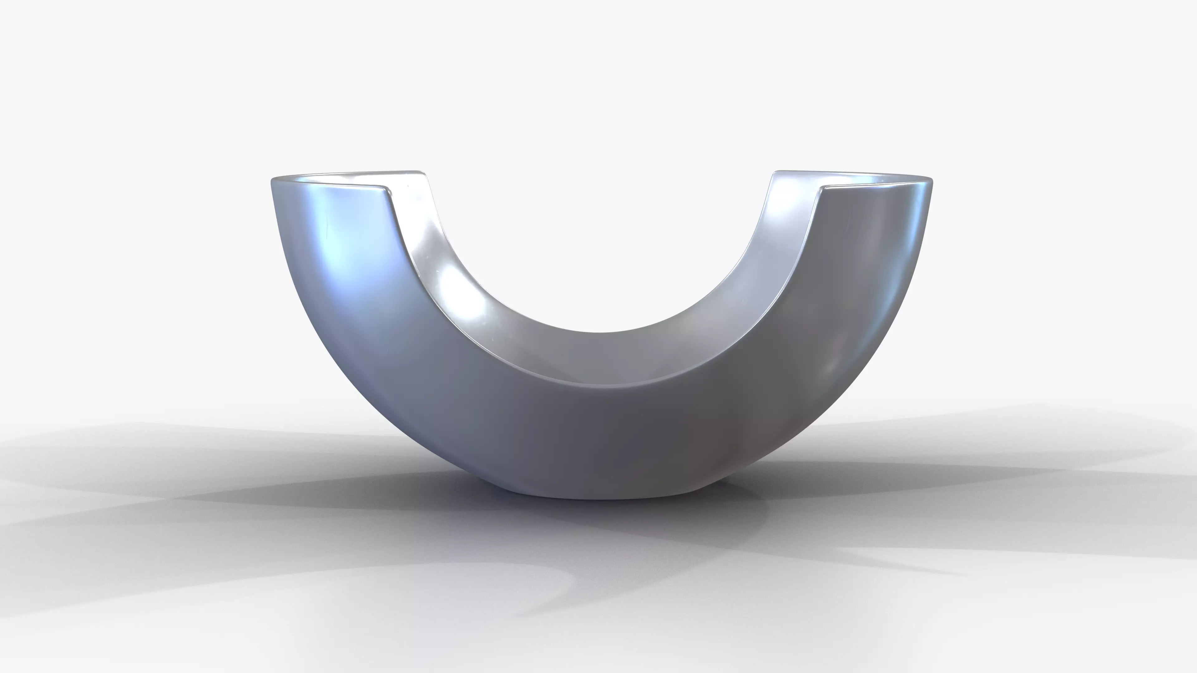 Bowl Chrome L Low-poly 3D model_2