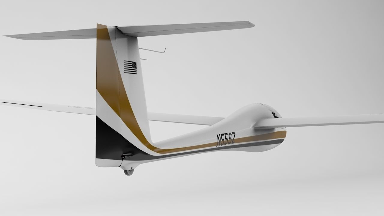 Discus Sailplane 3D model_27
