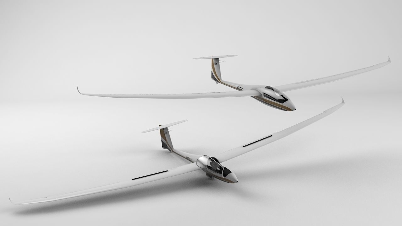 Discus Sailplane 3D model_14