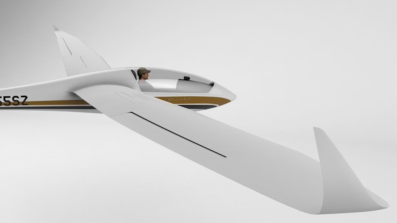 Discus Sailplane 3D model_24