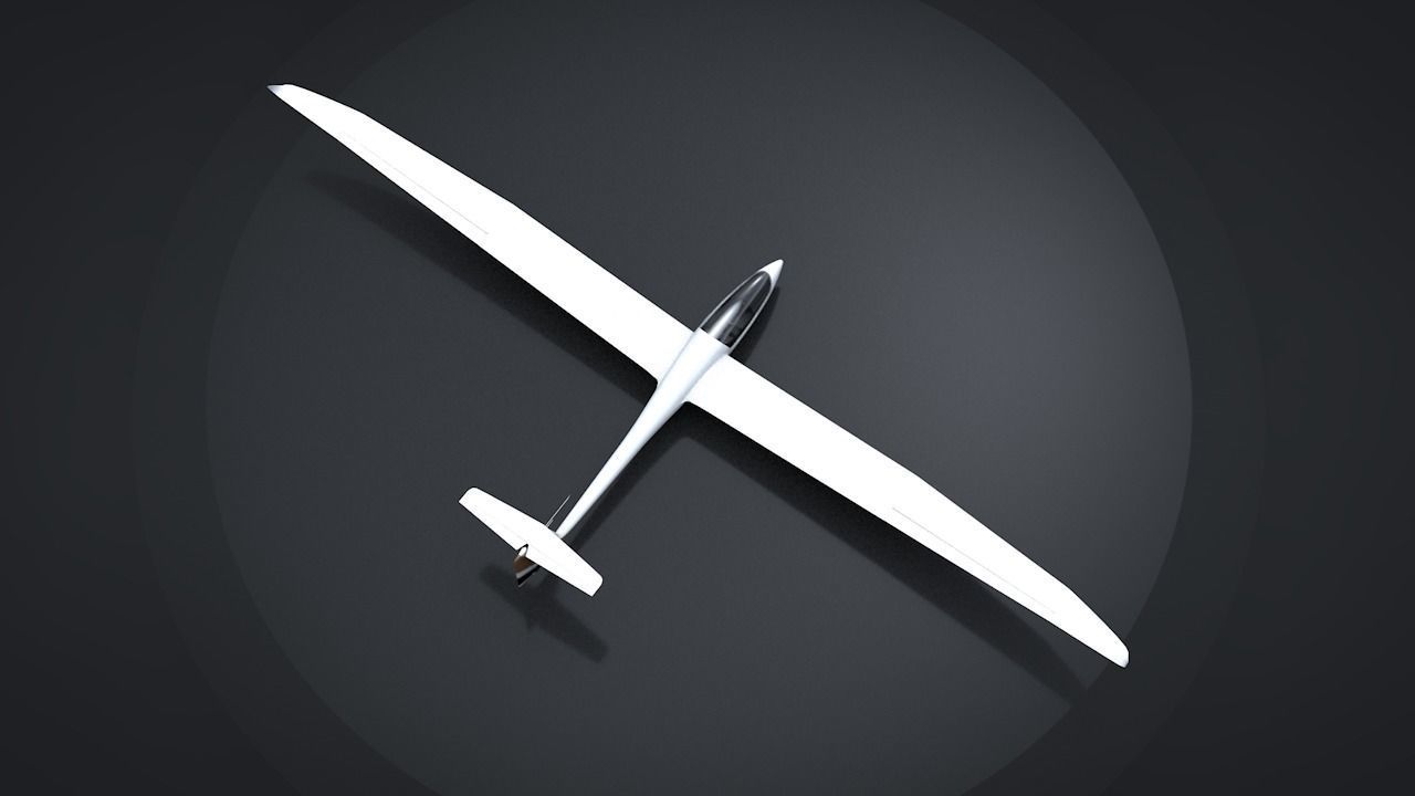Discus Sailplane 3D model_7