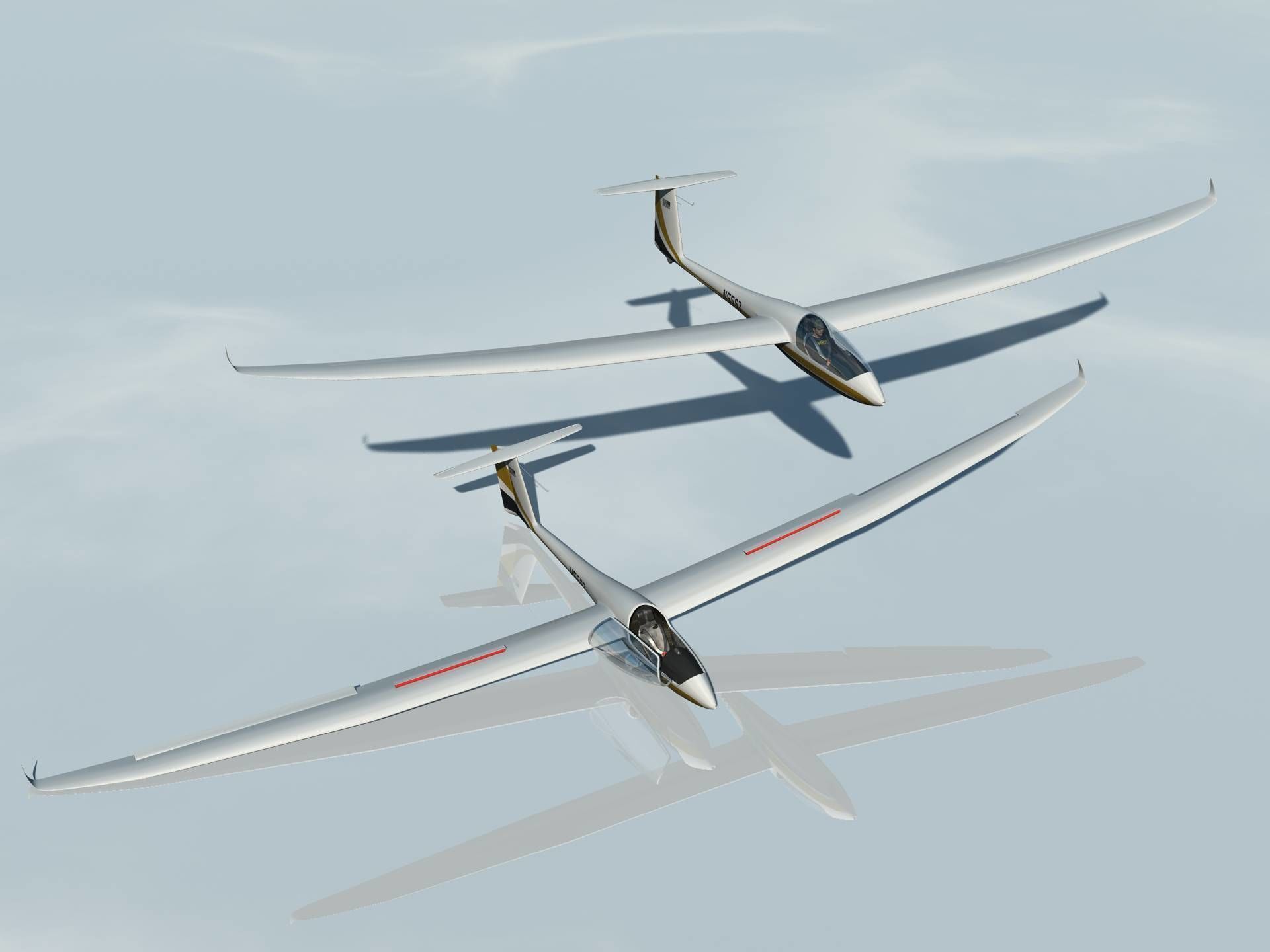 Discus Sailplane 3D model_36