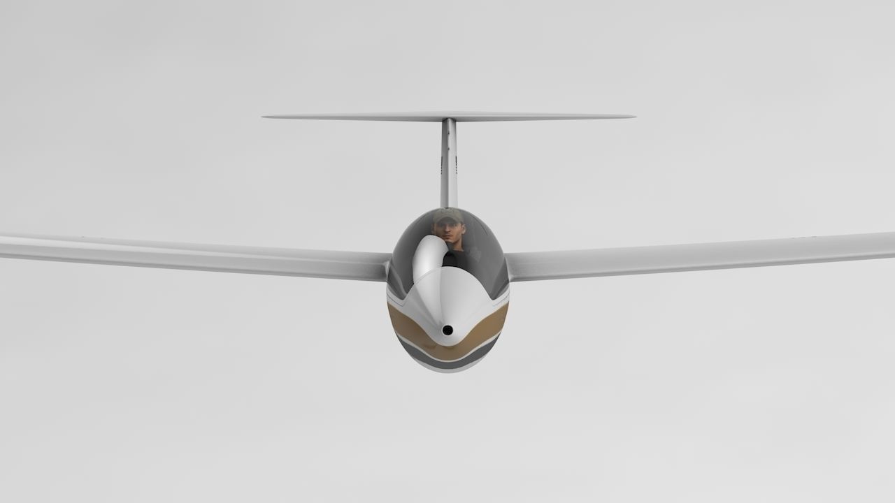 Discus Sailplane 3D model_25