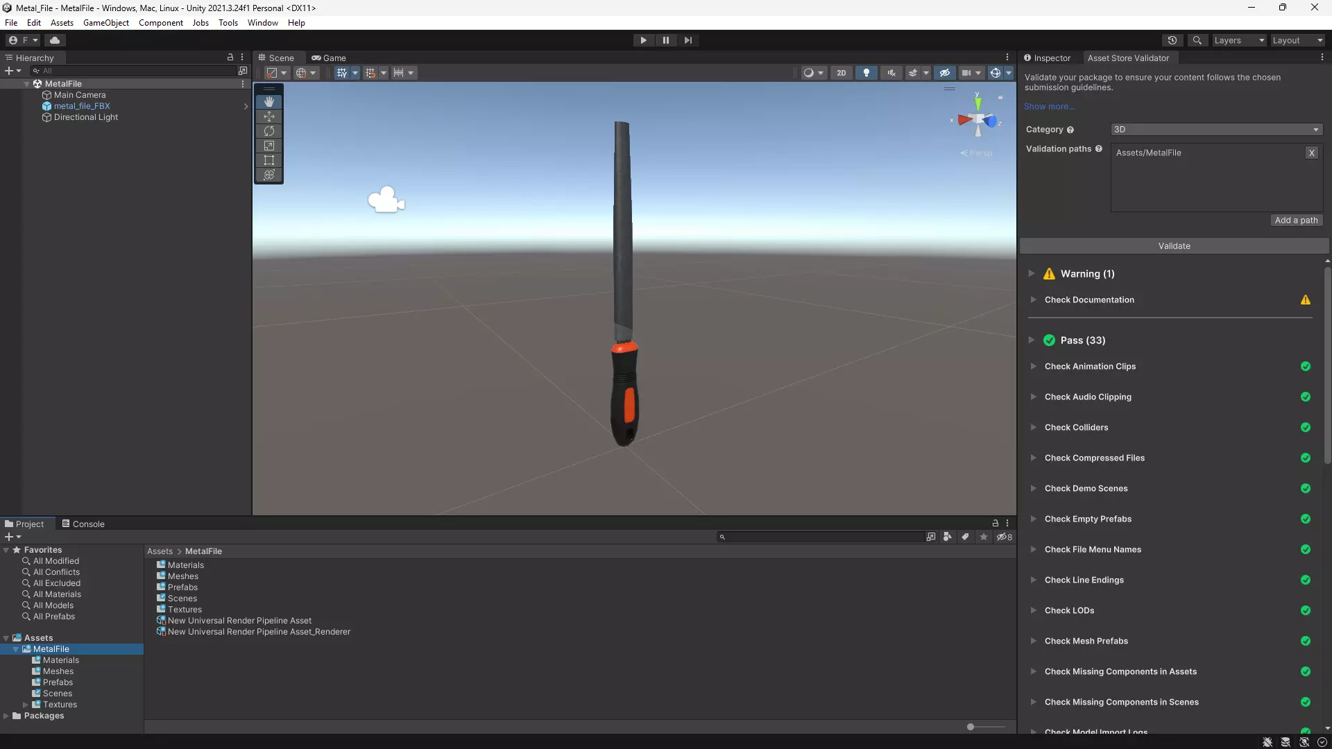 Square File 3D Model Low-poly 3D model_1