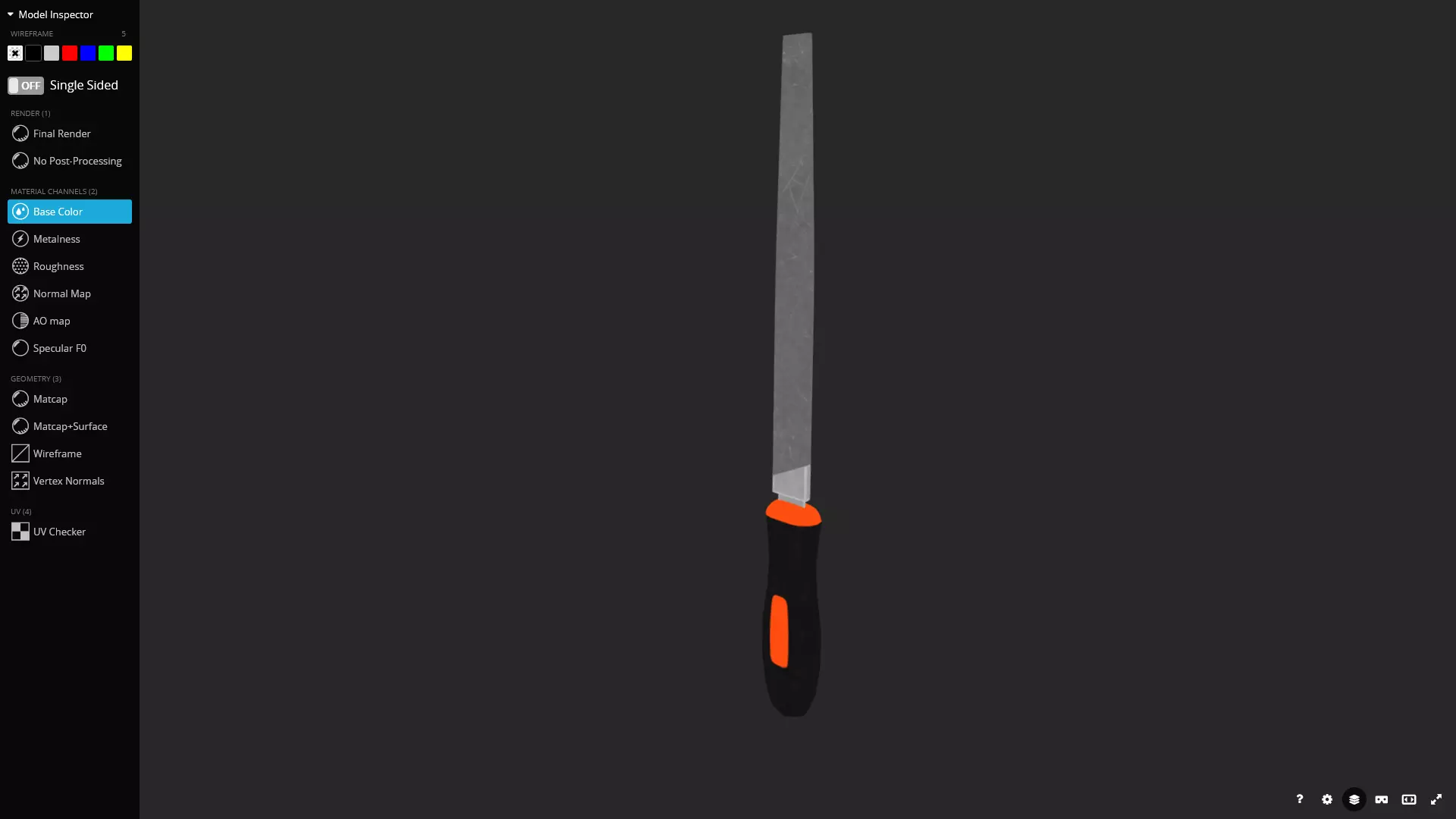 Square File 3D Model Low-poly 3D model_5