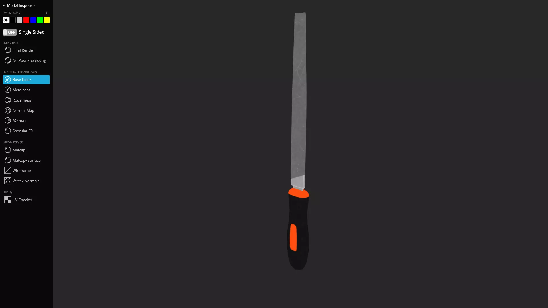 Square File 3D Model Low-poly 3D model_6