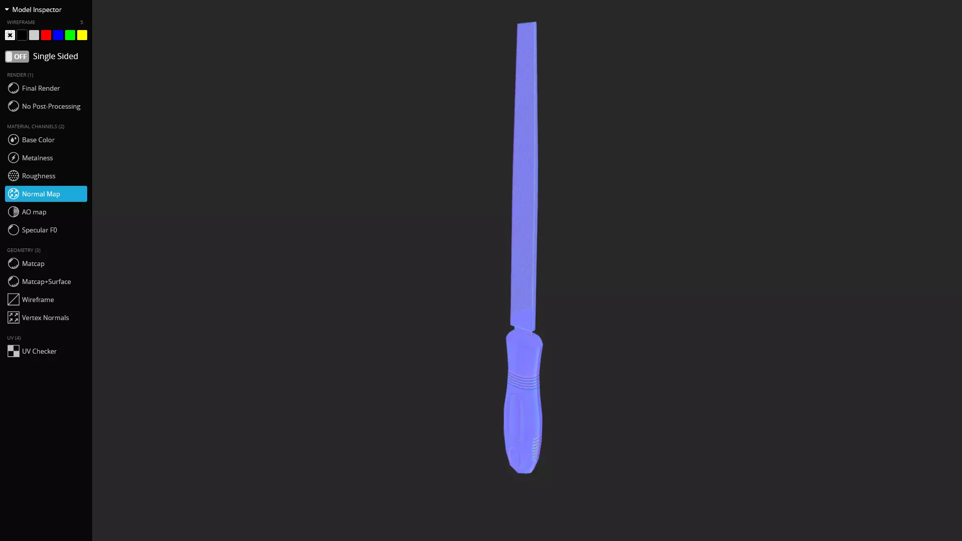 Square File 3D Model Low-poly 3D model_9