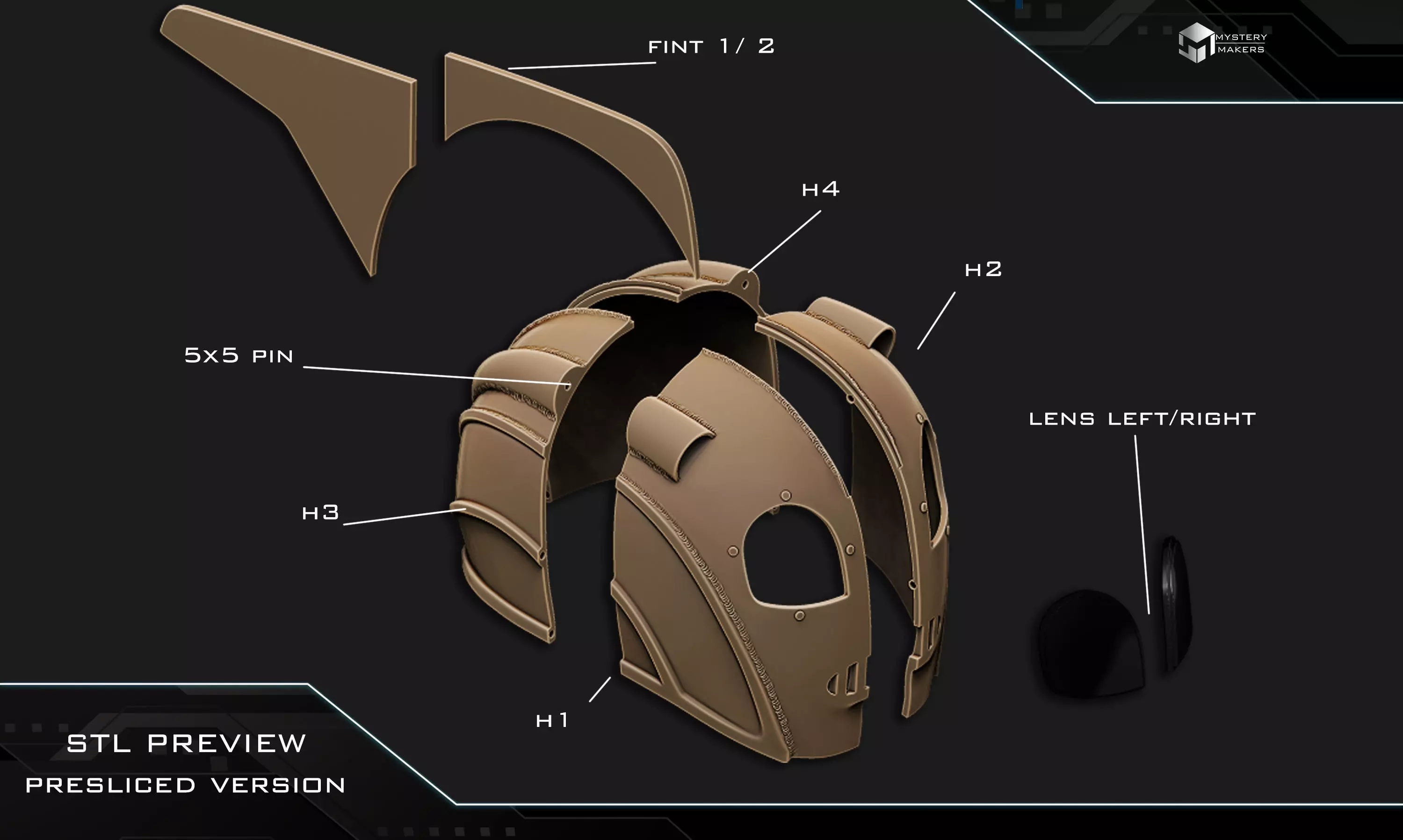 Rocketeer helmet 3D print model_2