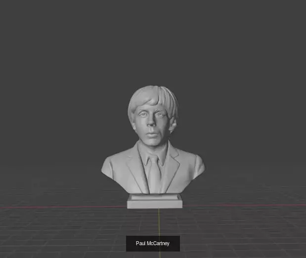 The Beatles Members 3D Model Collection_2