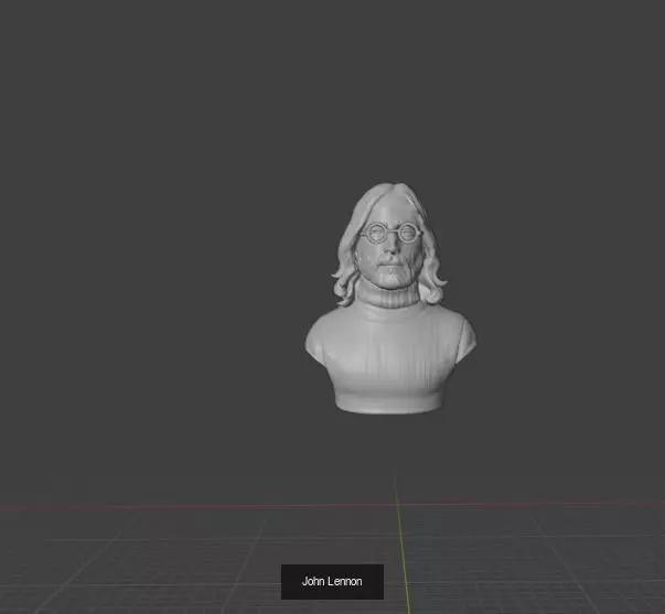 The Beatles Members 3D Model Collection_0