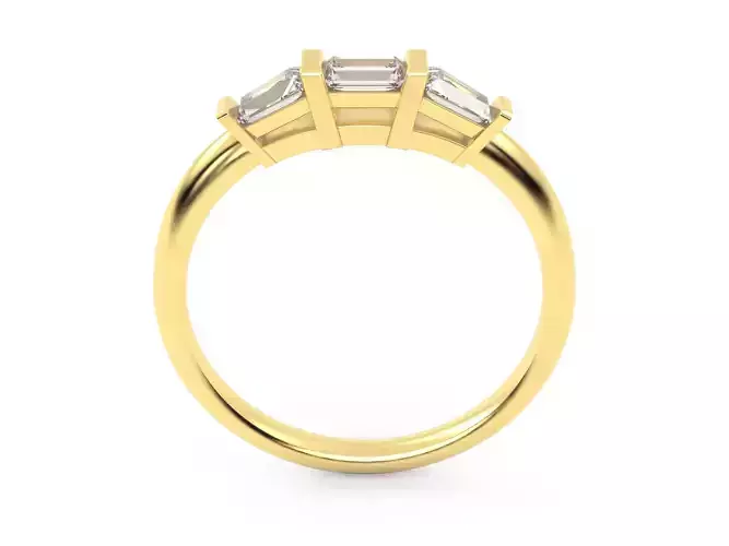 Triple Baguette Ring