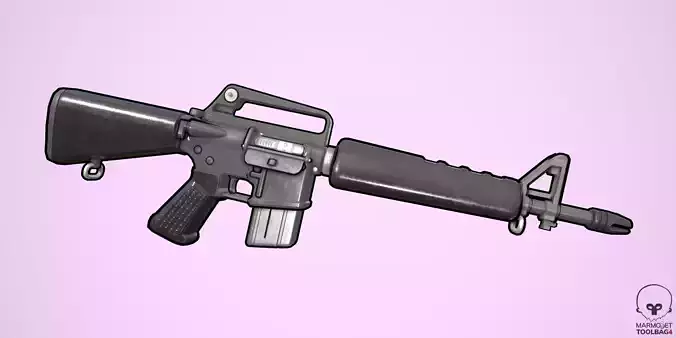 Stylized 605 rifle model