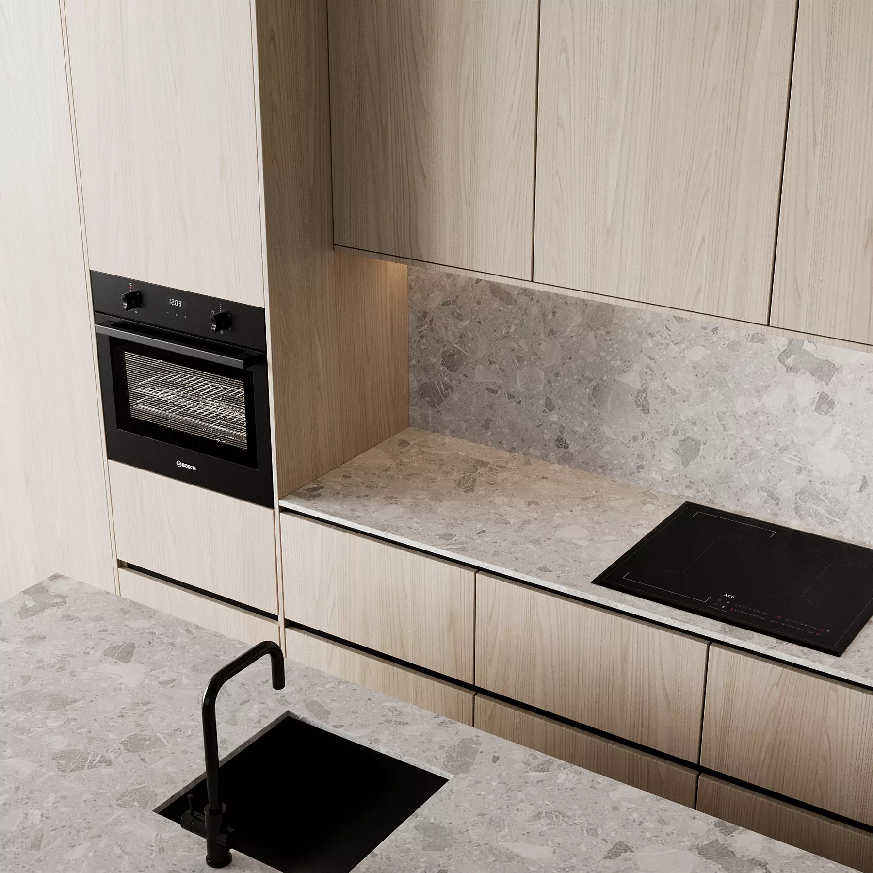 Kitchen set 55 3D model_3