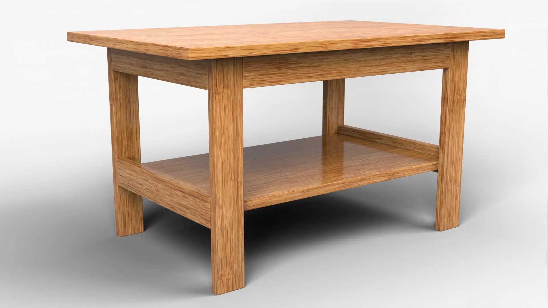 Coffee Table 02 - Bamboo Wood Low-poly 3D model_3