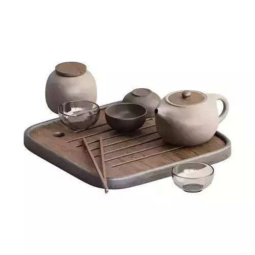 Dish set 4 3D model