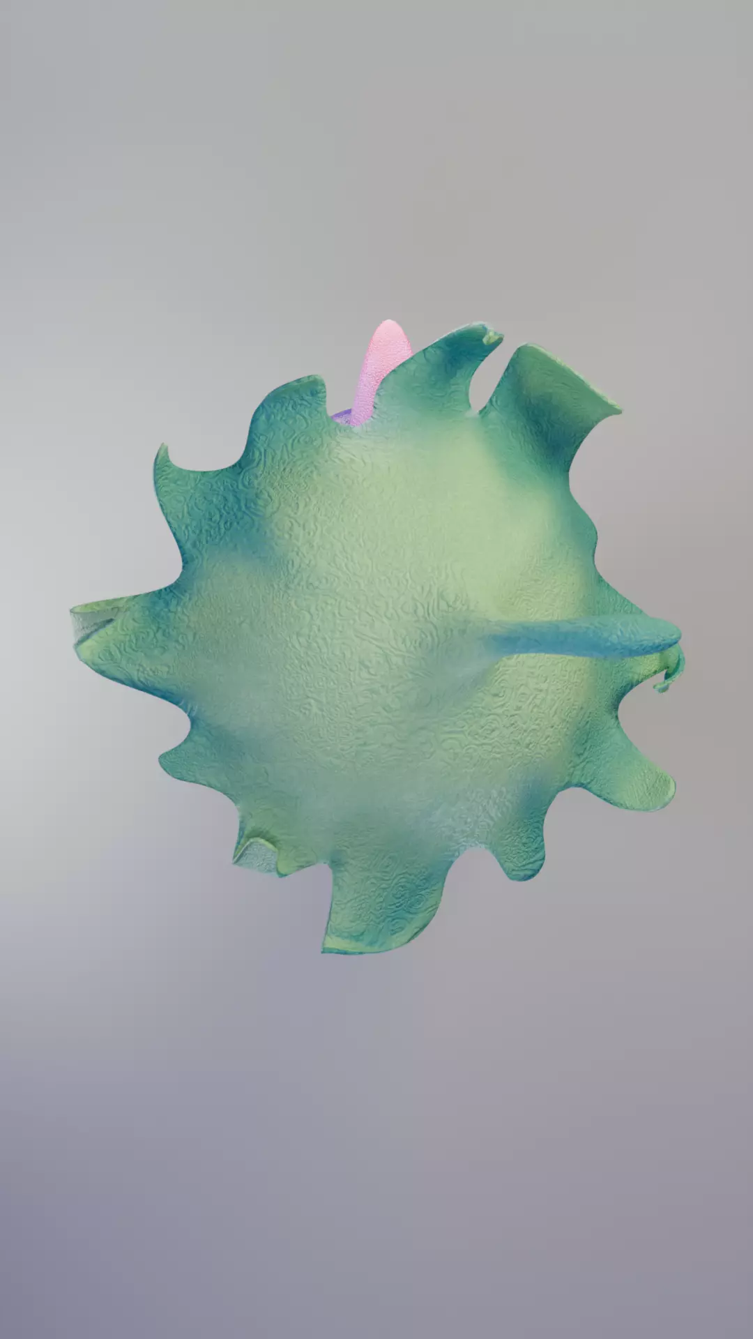 Cute Cartoon Eggplant Character 3D Model 3D model_3