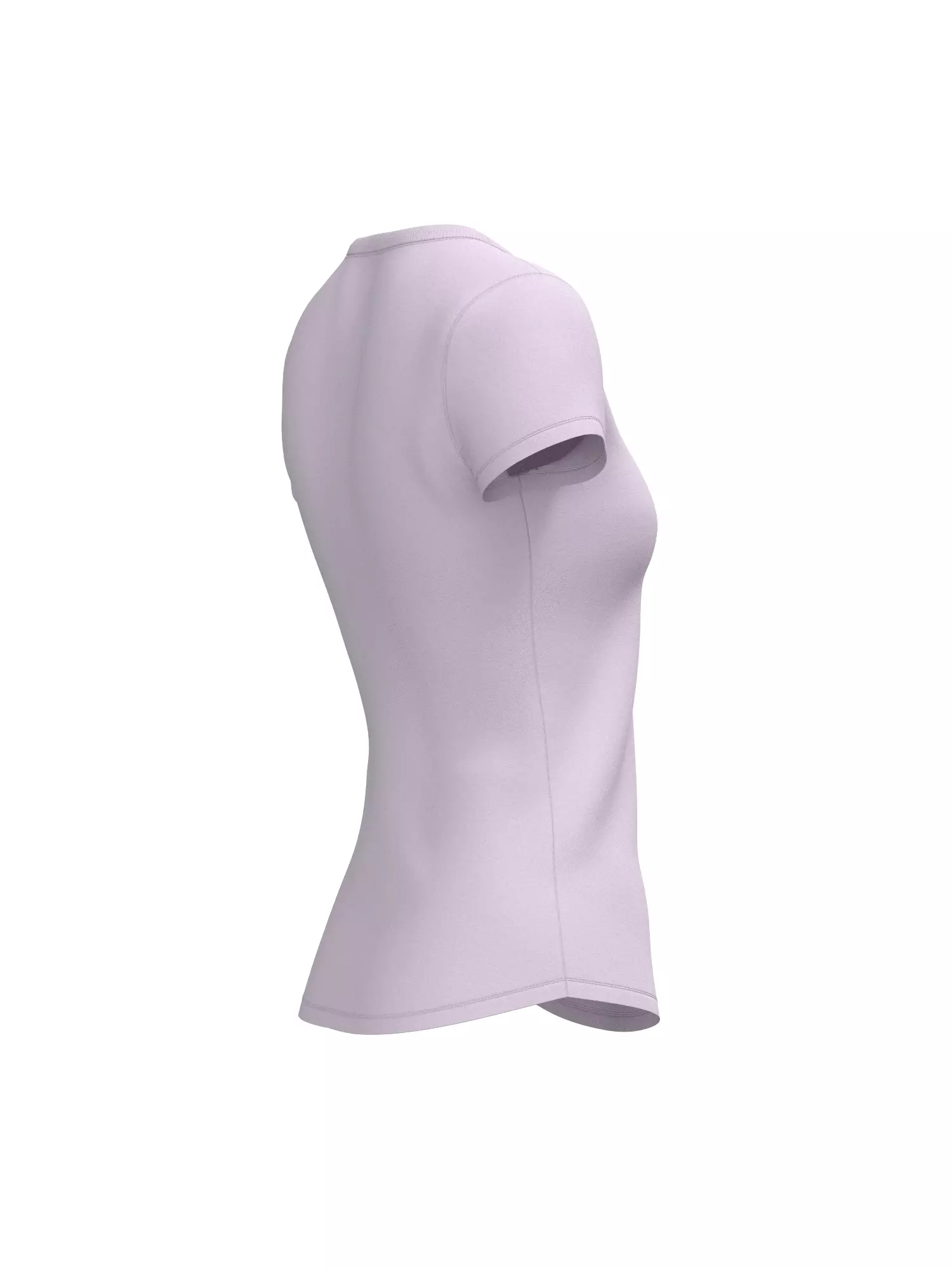 Female Tshirt 3D model_16