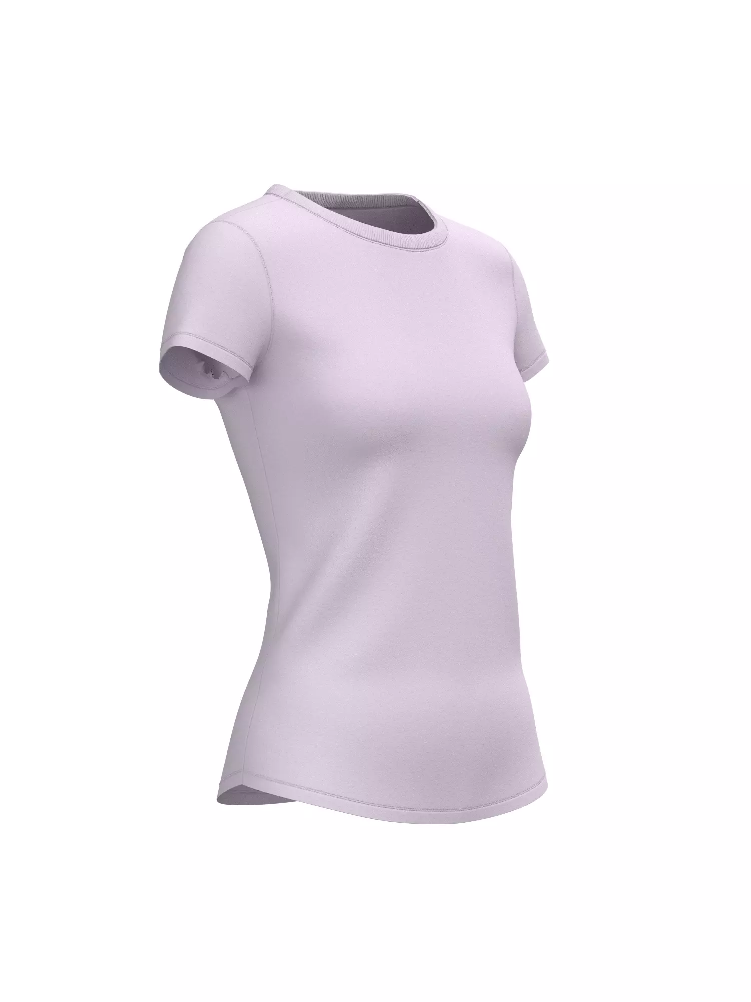 Female Tshirt 3D model_3