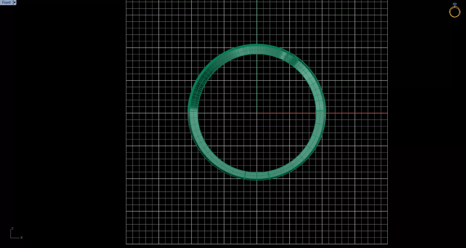 Minimal Abstract Ring 09 3D print model_4