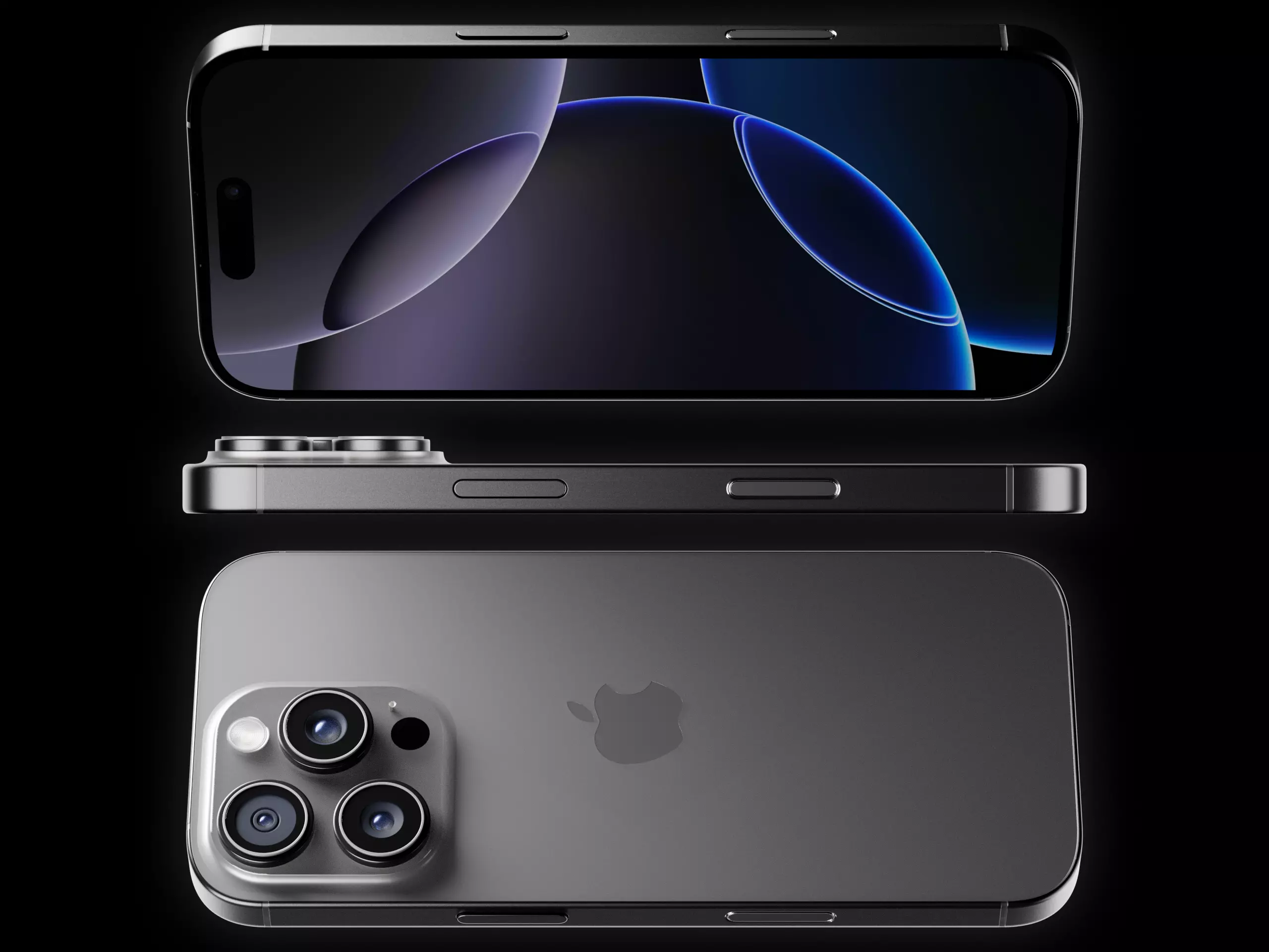 Apple iPhone 16 Pro Black 3D model
