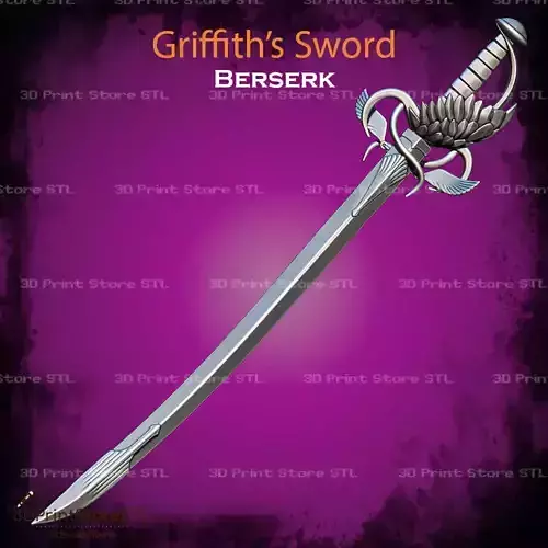 Griffith Sword Cosplay Berserk - STL File 3D print model