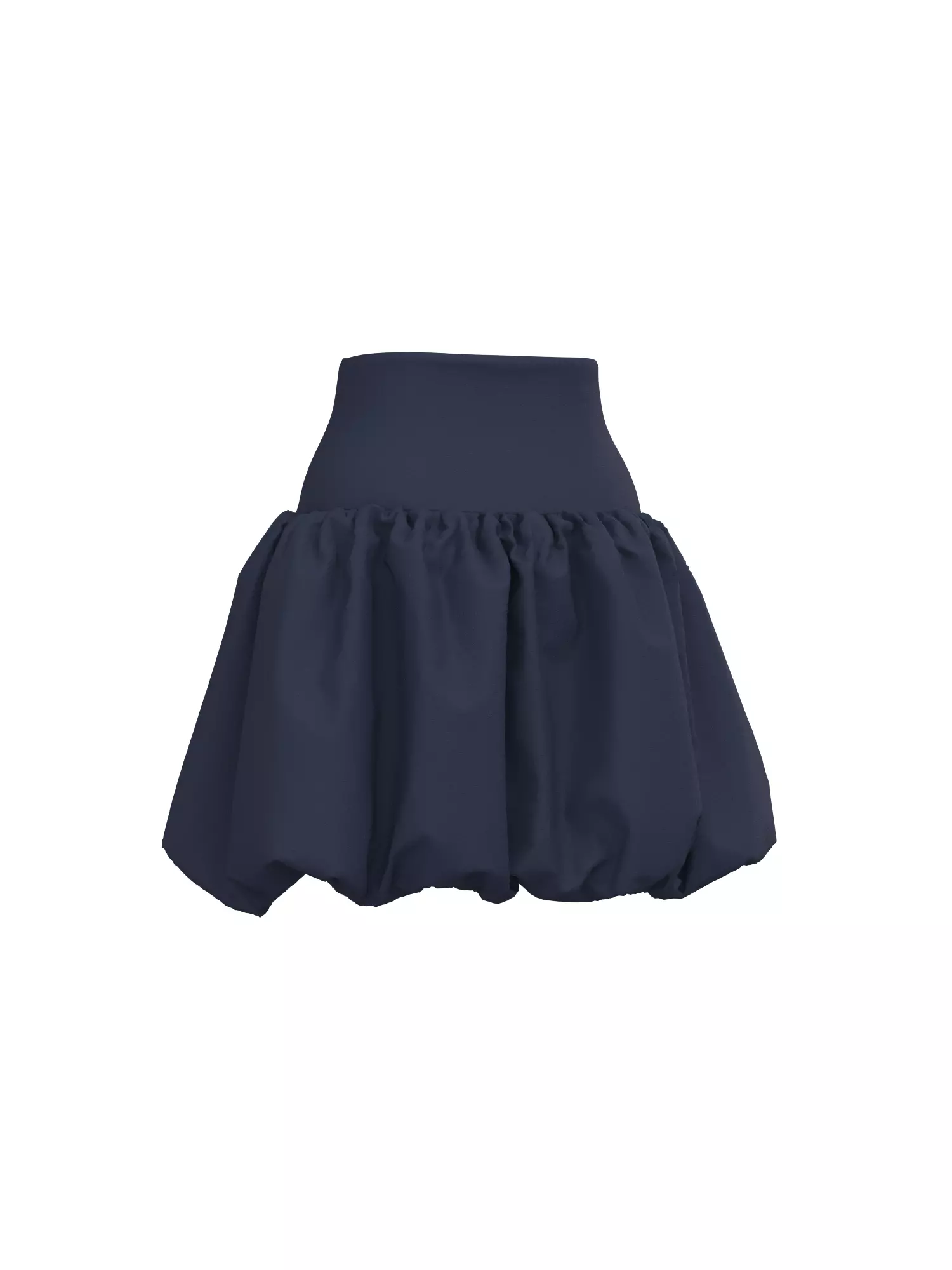 Female Buble Skirt 3D model_5