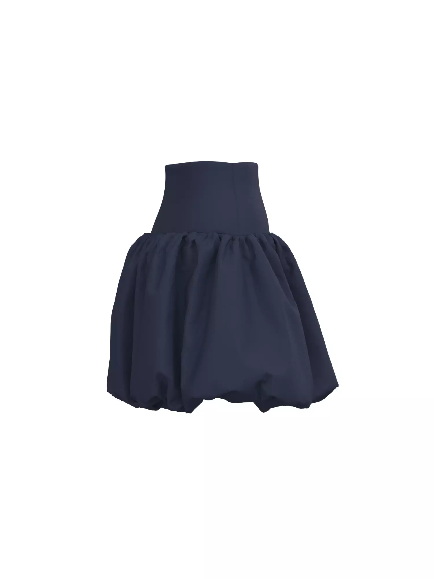 Female Buble Skirt 3D model_2