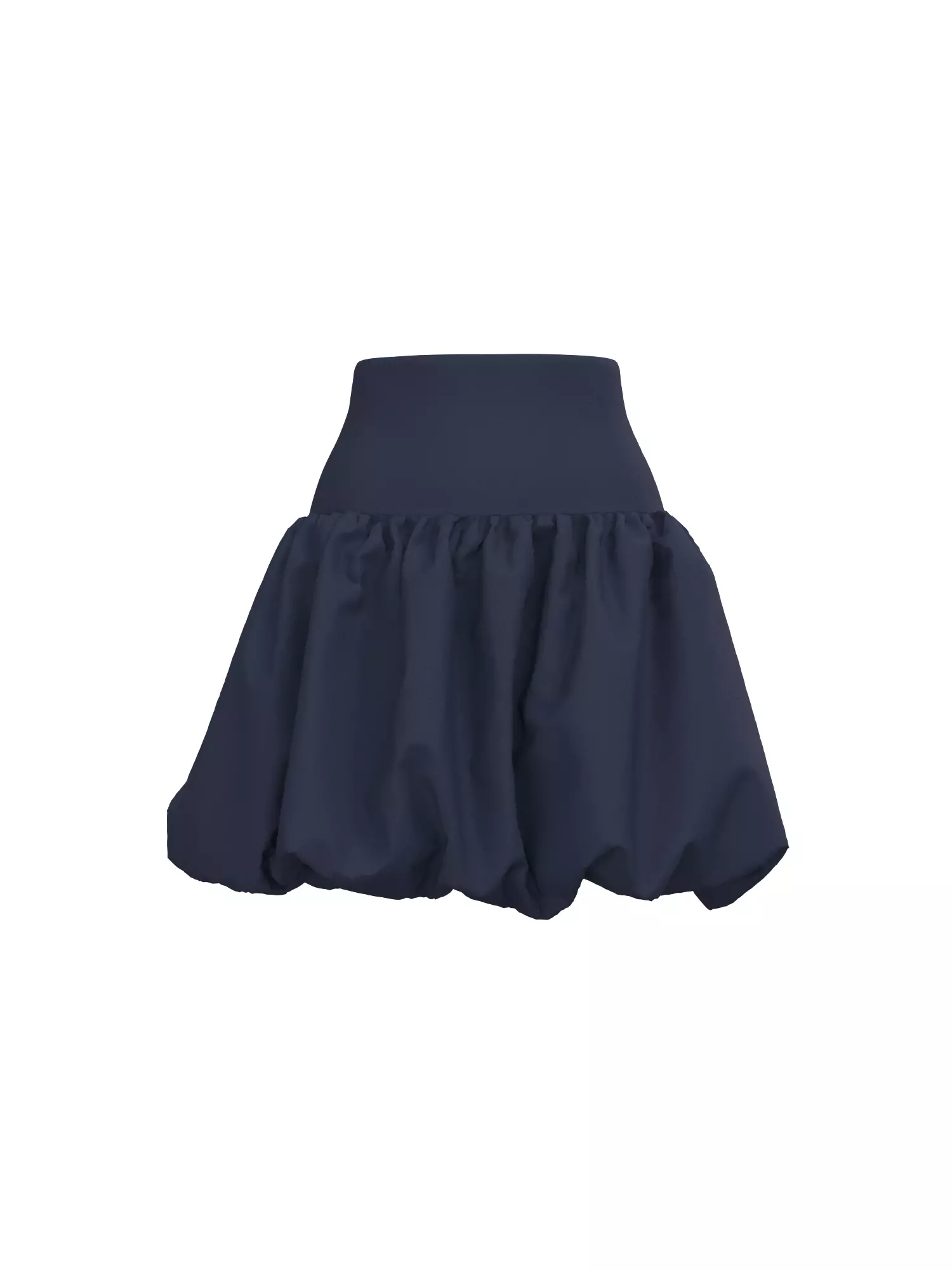 Female Buble Skirt 3D model_12