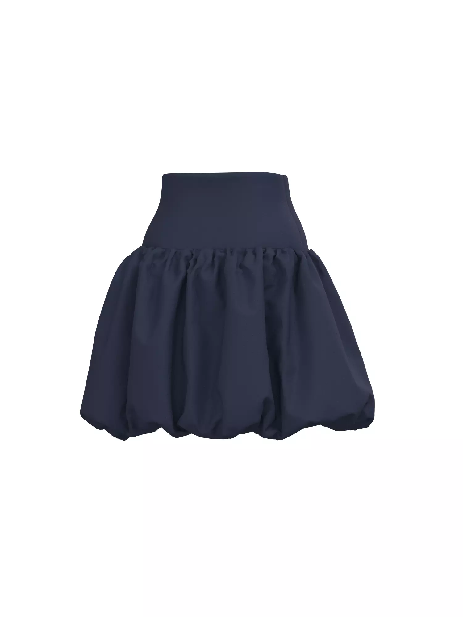 Female Buble Skirt 3D model_4