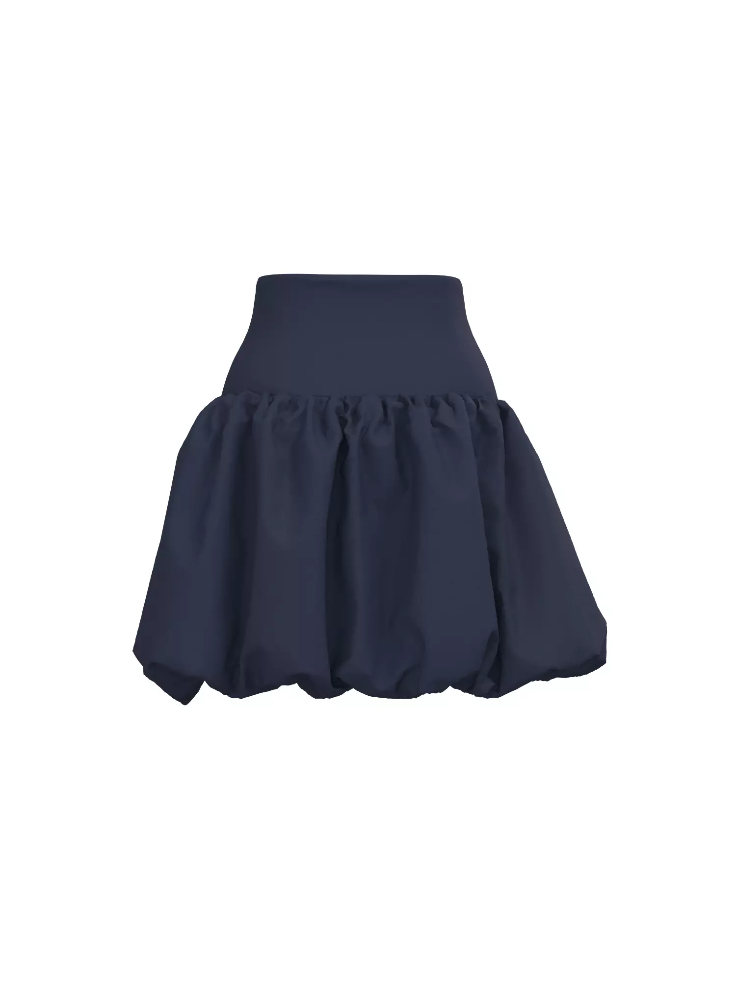 Female Buble Skirt 3D model_15