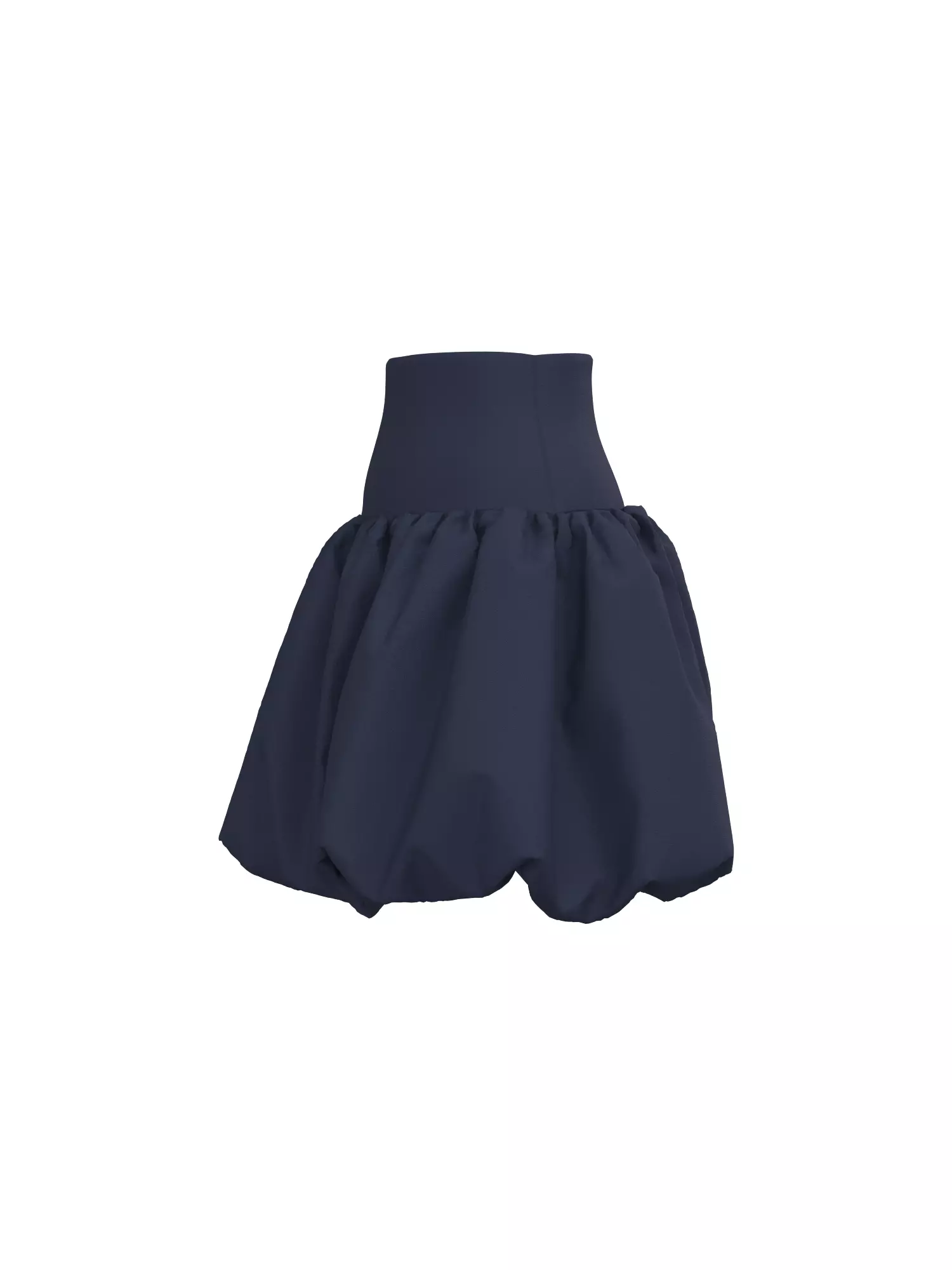 Female Buble Skirt 3D model_16