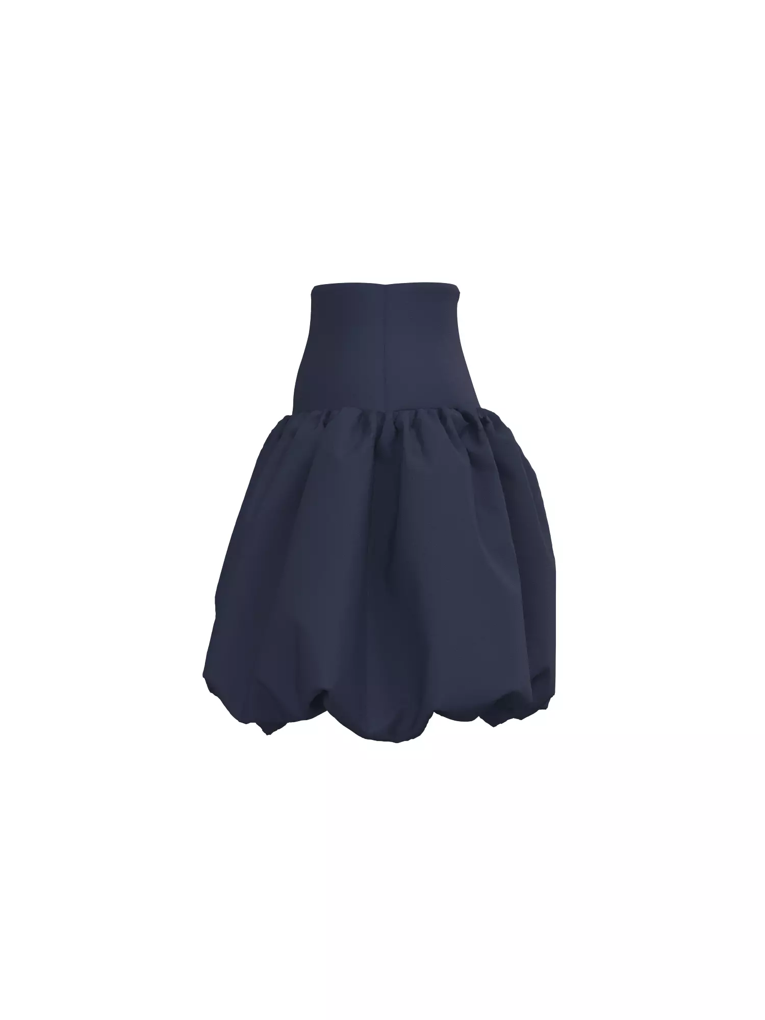 Female Buble Skirt 3D model_7