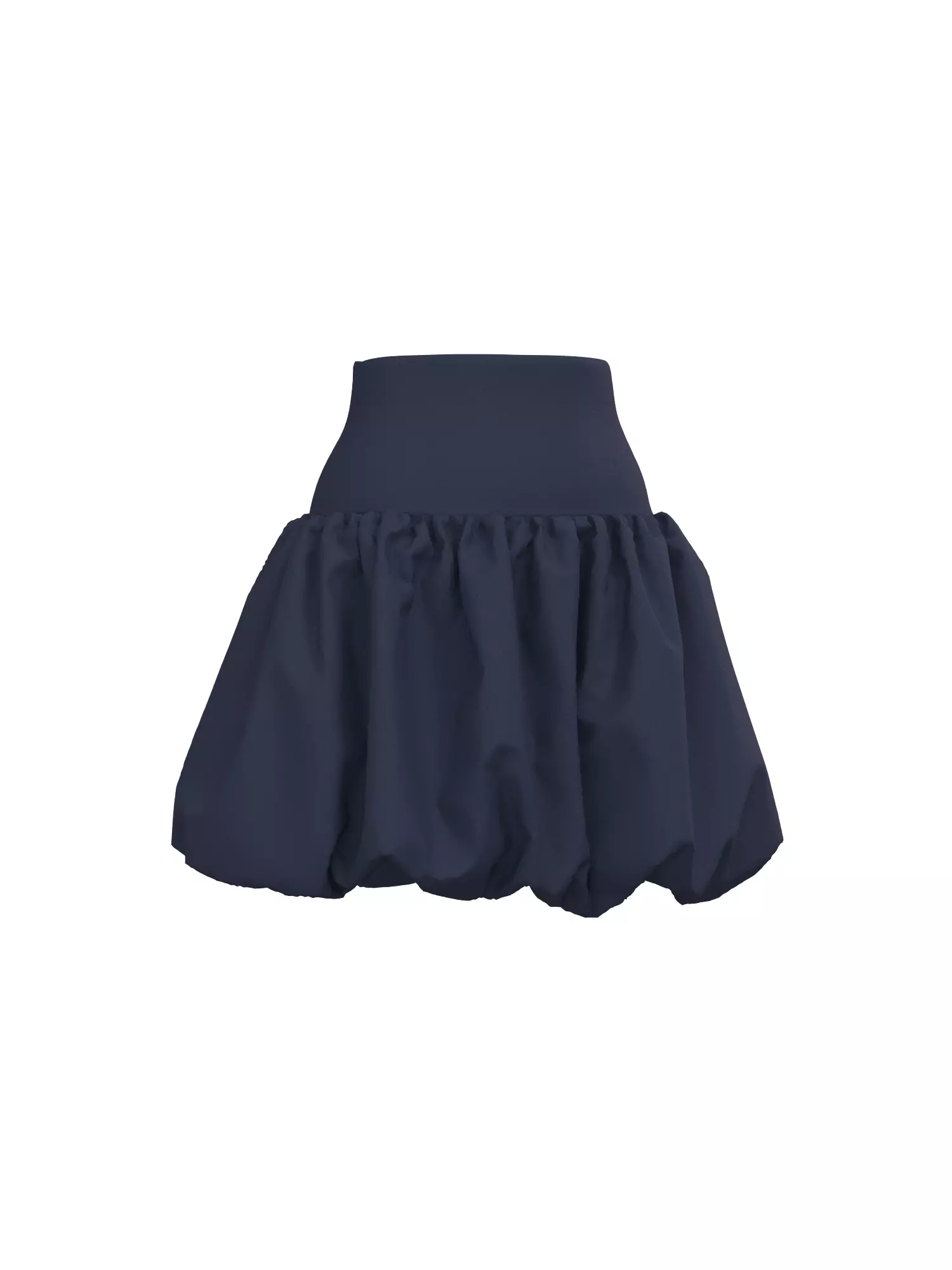 Female Buble Skirt 3D model_8